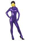 Unicolor Purple Shiny Metallic Unisex Zentai Catsuit Unicolor Purple Shiny Metallic Unisex Zentai Catsuit